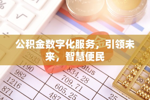 阜宁公积金数字化服务，引领未来，智慧便民
