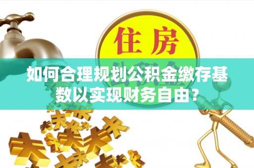 阜宁如何合理规划公积金缴存基数以实现财务自由？