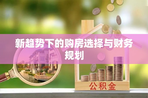 阜宁新趋势下的购房选择与财务规划