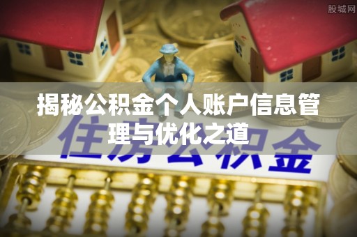 阜宁揭秘公积金个人账户信息管理与优化之道