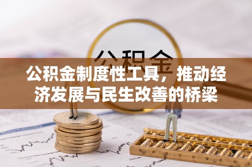 阜宁公积金制度性工具，推动经济发展与民生改善的桥梁
