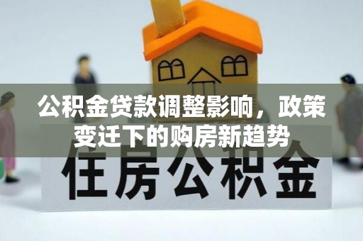 阜宁公积金贷款调整影响，政策变迁下的购房新趋势