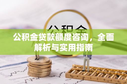 阜宁公积金贷款额度咨询，全面解析与实用指南