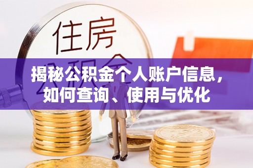 阜宁揭秘公积金个人账户信息，如何查询、使用与优化