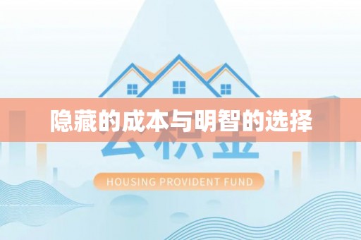阜宁隐藏的成本与明智的选择