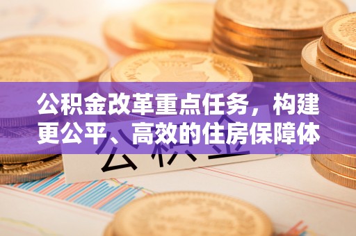 阜宁公积金改革重点任务，构建更公平、高效的住房保障体系
