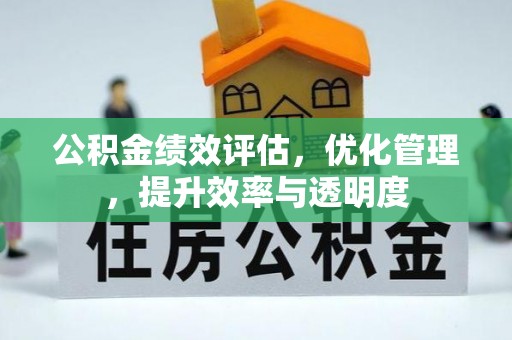 阜宁公积金绩效评估，优化管理，提升效率与透明度