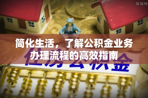 阜宁简化生活，了解公积金业务办理流程的高效指南