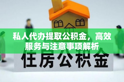 阜宁私人代办提取公积金，高效服务与注意事项解析