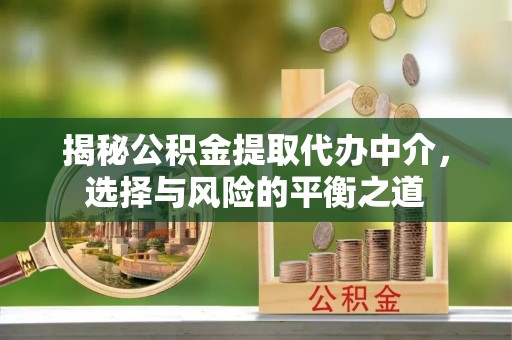 阜宁揭秘公积金提取代办中介，选择与风险的平衡之道