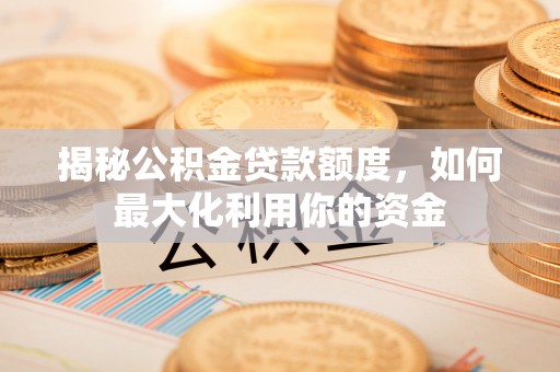 阜宁揭秘公积金贷款额度，如何最大化利用你的资金