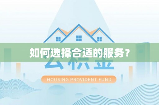 阜宁如何选择合适的服务？