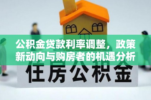 阜宁公积金贷款利率调整，政策新动向与购房者的机遇分析