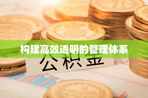 阜宁构建高效透明的管理体系