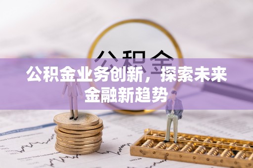 阜宁公积金业务创新，探索未来金融新趋势