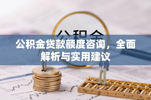 阜宁公积金贷款额度咨询，全面解析与实用建议
