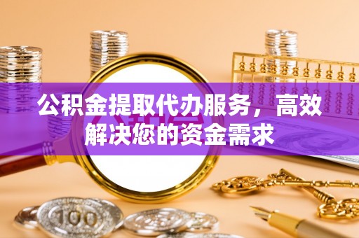 阜宁公积金提取代办服务，高效解决您的资金需求